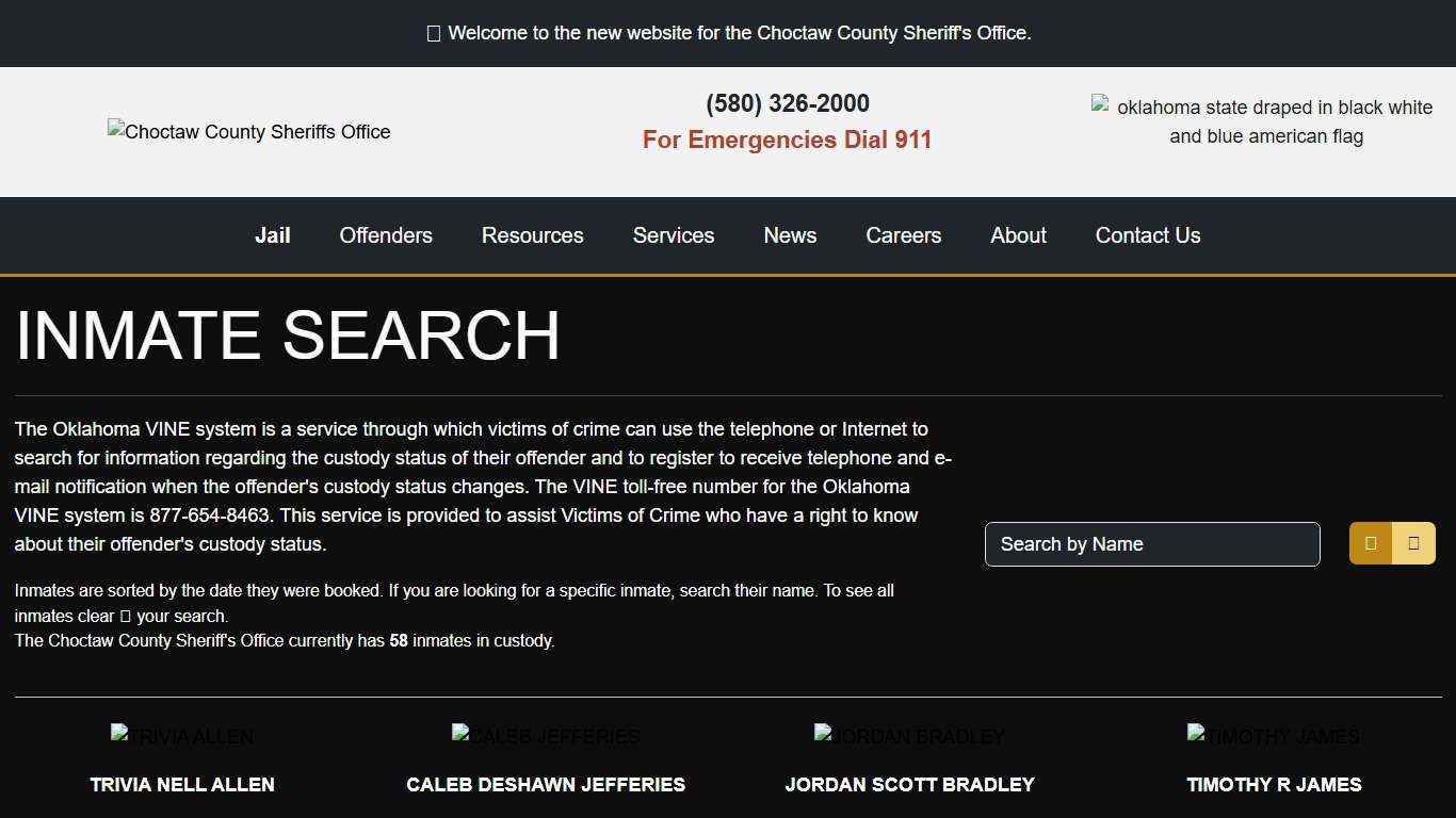 Inmate Search - Choctaw County Sheriff's Office
