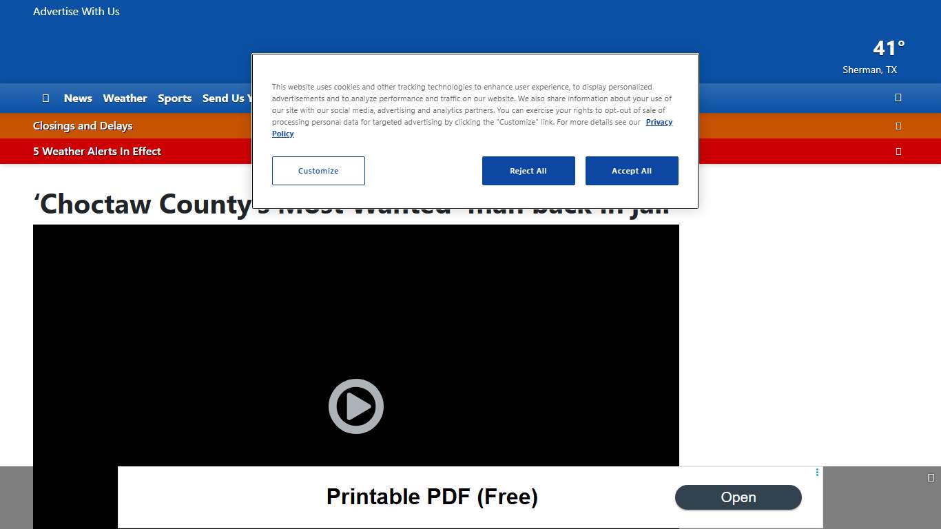 ‘Choctaw County’s Most Wanted’ man back in jail